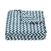 Patura grea Navaris, 135x200 cm, 8.8 kg, model zig-zag, pentru somn profund, gri, poliester/bumbac