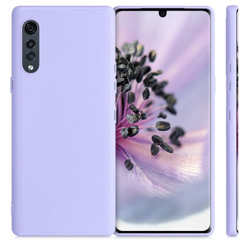 Etui do LG Velvet, silikonowe, fioletowe, 52532.108