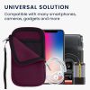 Uniwersalne etui na telefon M - 5,5 cala, Neopren, Fioletowy, 46188.3.114