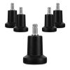 Zestaw 5 nóg do drążka krzesła biurowego 11 mm, Kwmobile, Czarny, Nylon, 53197.02
