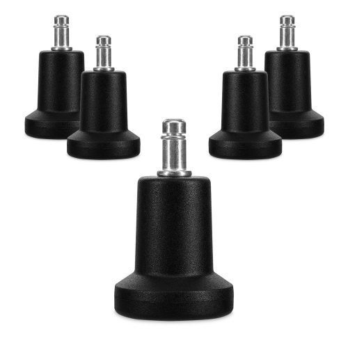 Zestaw 5 nóg do drążka krzesła biurowego 11 mm, Kwmobile, Czarny, Nylon, 53197.02