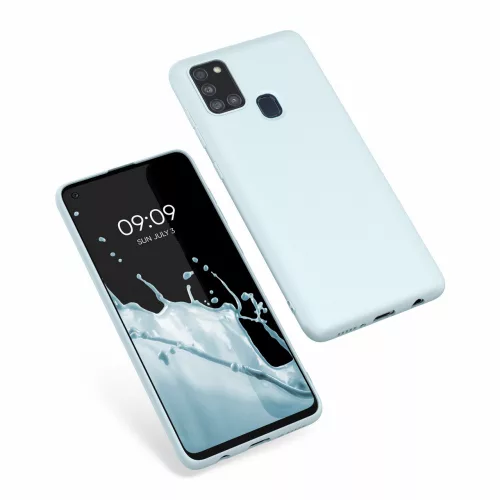 Etui do Samsunga Galaxy A21s, Silikon, Niebieski, 52494.177