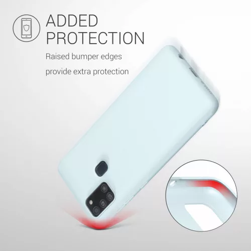 Etui do Samsunga Galaxy A21s, Silikon, Niebieski, 52494.177