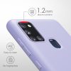 Etui Kwmobile do Samsung Galaxy A21s, jasnofioletowe, silikonowe, 52494.139