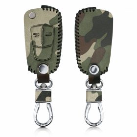   Osłona kluczyka do samochodu Opel / Vauxhall - 2 przyciski, skóra ekologiczna, wielokolorowa, 43951.08