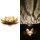 Lampa solara Navaris LED Lotus, 27x11,5 cm, senzor auto, 1700K, IP44, aurie, 51101.03.01