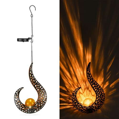 Lampa solara Navaris LED Light, 61x16,5x6,5 cm, 4000K, IP44, metal/sticla, 53310.02.01