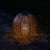 Solarna lampa zewnętrzna Navaris, oświetlenie LED, 30 cm, automatyczny start/stop, 47543.07