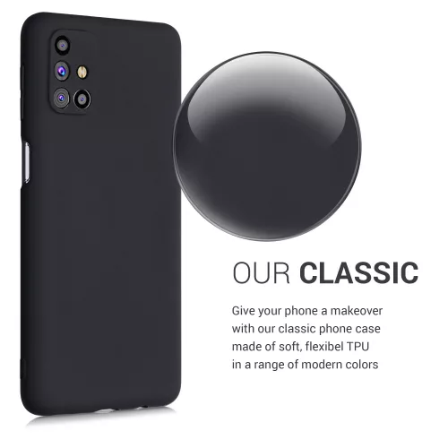 Etui do Samsunga Galaxy M31s, Silikon, Czarny, 53313.47