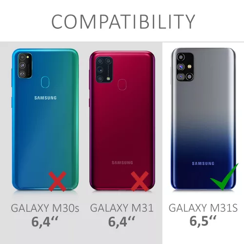 Etui do Samsunga Galaxy M31s, Silikon, Czarny, 53313.47