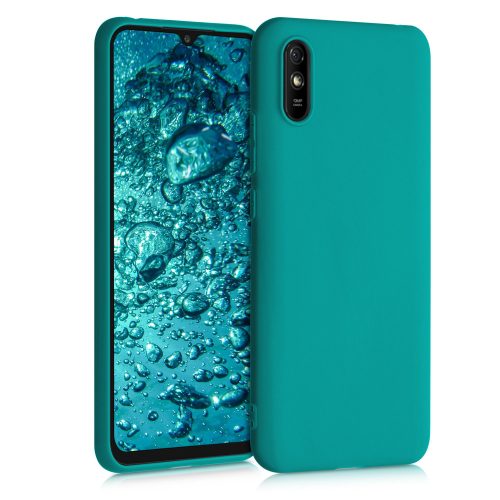 Etui do Xiaomi Redmi 9A, silikonowe, zielone, 52847.57
