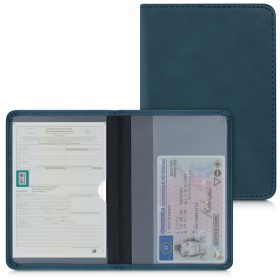   Okładka na dokumenty samochodowe, Kwmobile, Zielona, Skóra ekologiczna, 50103.78