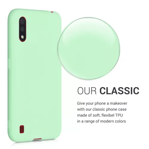 Etui do Samsunga Galaxy A01, Silikon, Zielone, 51372.50