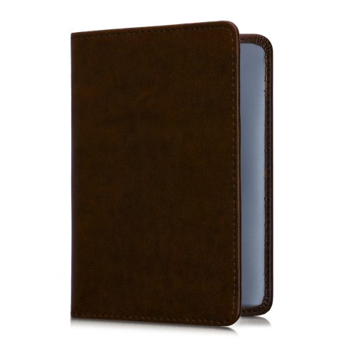 Okładka na dokumenty samochodowe, Kwmobile, Brązowa, Skóra ekologiczna, 50103.18