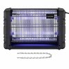 Lampa UV na owady 4000V, 80 m2, Kwmobile, Czarna, Plastik, 53414.01