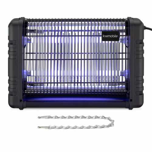 Lampa UV na owady 4000V, 80 m2, Kwmobile, Czarna, Plastik, 53414.01