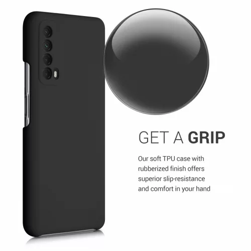 Etui do Huawei P Smart (2021), Silikon, Czarny, 53632.47