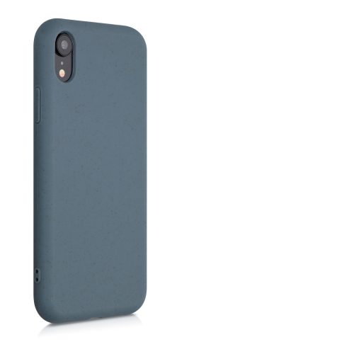 Etui na iPhone XR, włókna roślinne, Niebieski, 49105.202