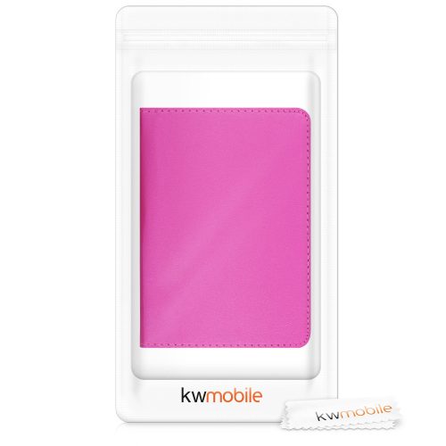 Okładka na dokumenty samochodowe, Kwmobile, Różowa, Skóra ekologiczna, 50103.08