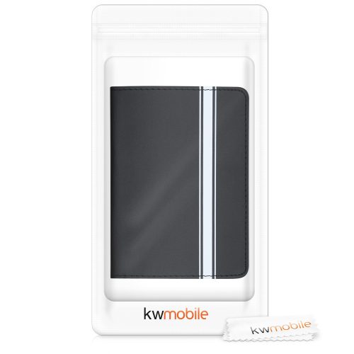 Okładka na dokumenty samochodowe, Kwmobile, Czarno-Biała, Skóra Ekologiczna, 50104.11