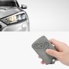 Osłona kluczyka do samochodu Renault / Dacia - 4 przyciski - Keyless Go, skóra nubukowa, szara, 48568.13