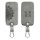 Osłona kluczyka do samochodu Renault / Dacia - 4 przyciski - Keyless Go, skóra nubukowa, szara, 48565.16