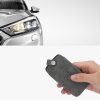 Etui na kluczyki do samochodu Renault / Dacia - 4 przyciski - Keyless Go, kwmobile, skóra nubukowa, szara, 48564.19