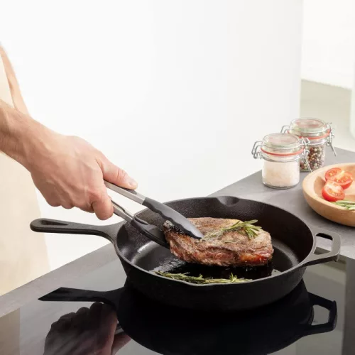 Głęboka patelnia żeliwna z rączką Navaris - 30 cm, 48585.01