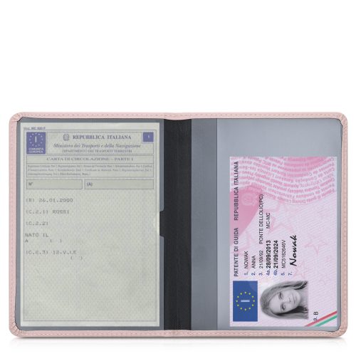 Okładka na dokumenty samochodowe, Kwmobile, Różowe Złoto, Skóra Ekologiczna, 53856.81