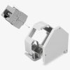 Zestaw 16 gniazd CAT6A 10 Gbit do kabli Ethernet RJ45, Kwmobile, szary, metalowy, 47696.16