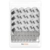 Zestaw 16 gniazd CAT6A 10 Gbit do kabli Ethernet RJ45, Kwmobile, szary, metalowy, 47696.16
