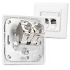 Zestaw 48 wtyczek 10 Gbit CAT6A do kabli Ethernet RJ45, Kwmobile, Srebrny, Metal, 45358.48