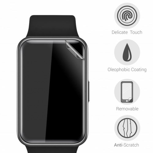 Zestaw 2 folii ochronnych do zegarka Huawei Watch Fit, polimerowy, przezroczysty, 53951.1