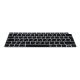 Osłona klawiatury do Apple MacBook Air 13,3" (2018-2020), Kwmobile, Czarna, Silikon, 53983.01