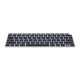 Osłona klawiatury do Apple MacBook Air 13,3" (2018-2020), Kwmobile, Czarna, Silikon, 53982.01