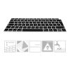 Osłona klawiatury do Apple MacBook Air 13,3" (2018-2020), Kwmobile, Czarna, Silikon, 53986.01