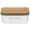 Cutie pentru unt Navaris, 15.5x10.5x6 cm, fier si lemn de acacia, cu capac, 49985.02