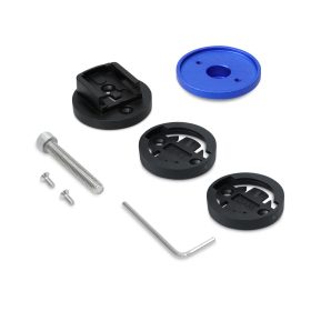   Uchwyt rowerowy do GPS Garmin Bryton Rider/CatEye/Edge, Kwmobile, Czarny/Niebieski, Metal, 47556.04