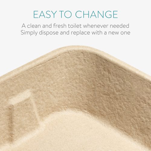 Zestaw 5 jednorazowych kuwet dla kotów Navaris, karton, 54043.05