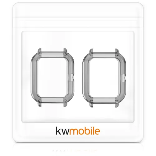 Zestaw 2 etui do Xiaomi Amazfit GTS 2 Mini, silikon, czarny, 54201.02