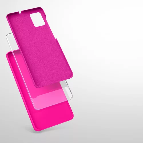 Etui do Samsunga Galaxy A51, Silikon, Różowy, 51197.77