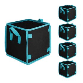   Set 5 bucati Grow Bags Square Navaris, 27x27x27 cm, material netesut, 54255.01