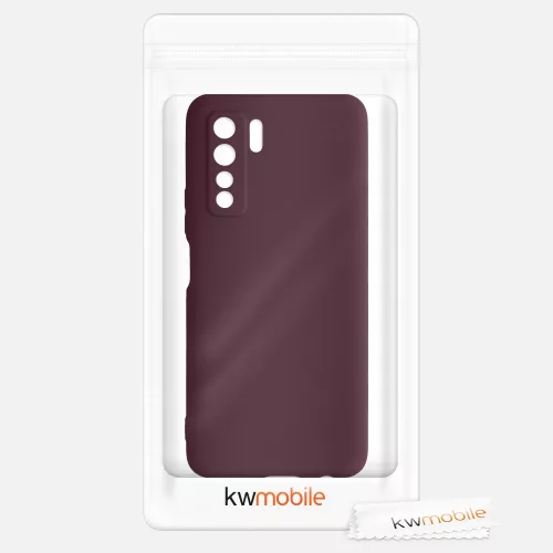 Etui do Huawei P40 lite 5G, Silikon, Czerwone, 52529.190