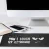 Etui na klawiaturę do Logitech MK270 Wireless, Kwmobile, czarno-biały, plastikowy, 54308.01