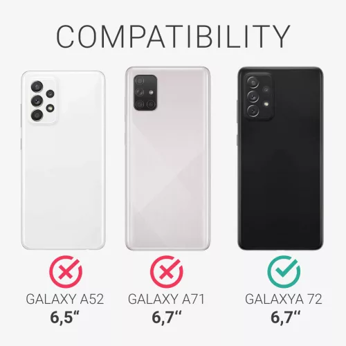 Etui do Samsunga Galaxy A72, Silikon, Różowy, 54359.193