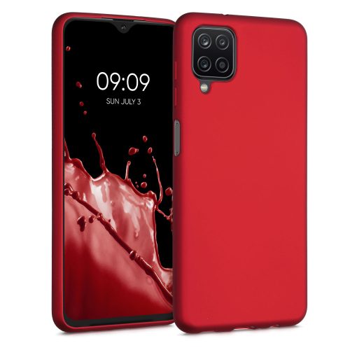 Etui do Samsunga Galaxy A12, Silikon, Czerwone, 54052.36