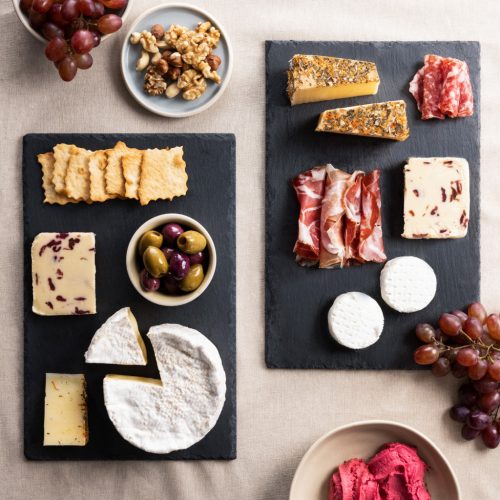 Set 4 tavi din ardezie Navaris, 30x20 cm, cu creta, non-zgarieturi, 47683.04.02