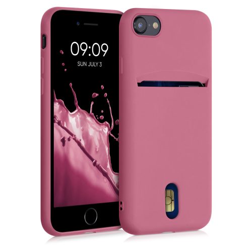 Etui na iPhone'a 8 / iPhone'a 7 / iPhone'a SE 2, Silikon, Różowy, 49100.167
