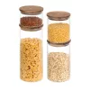 Zestaw 4 słoików do przechowywania Navaris z pokrywkami, 1400 ml, 1000 ml, 600 ml i 300 ml, 54691.02.04
