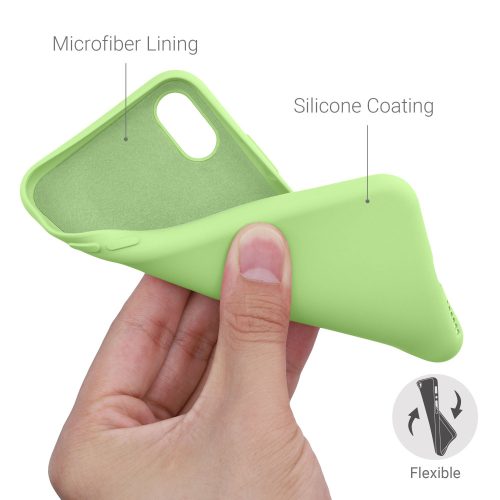 Etui do Apple iPhone X / iPhone XS, Silikon, Zielony, 49982.214